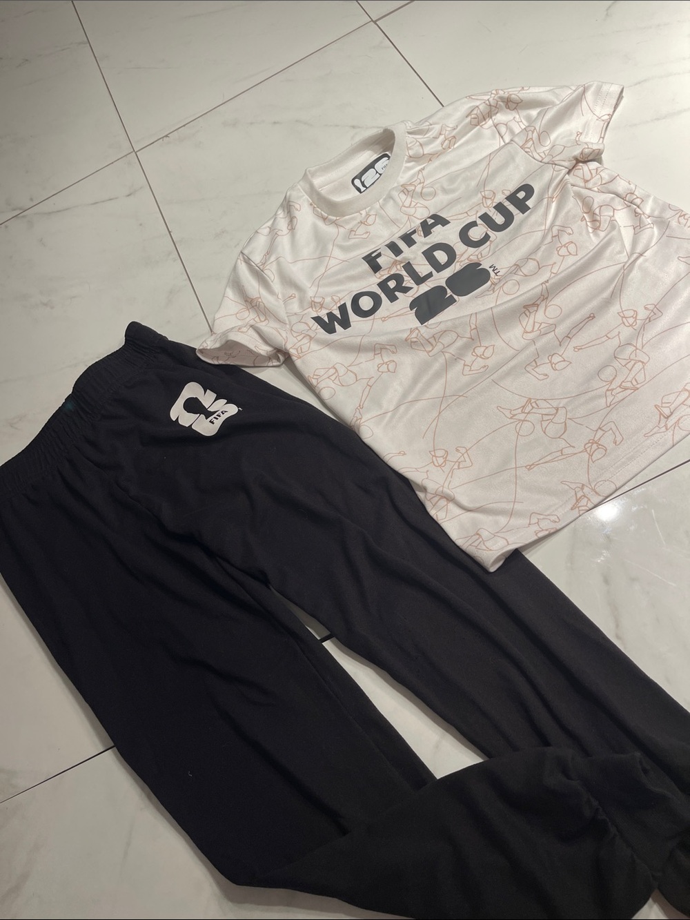 Kids FIFA World Cup 2026 Tee & Black Jogger Set